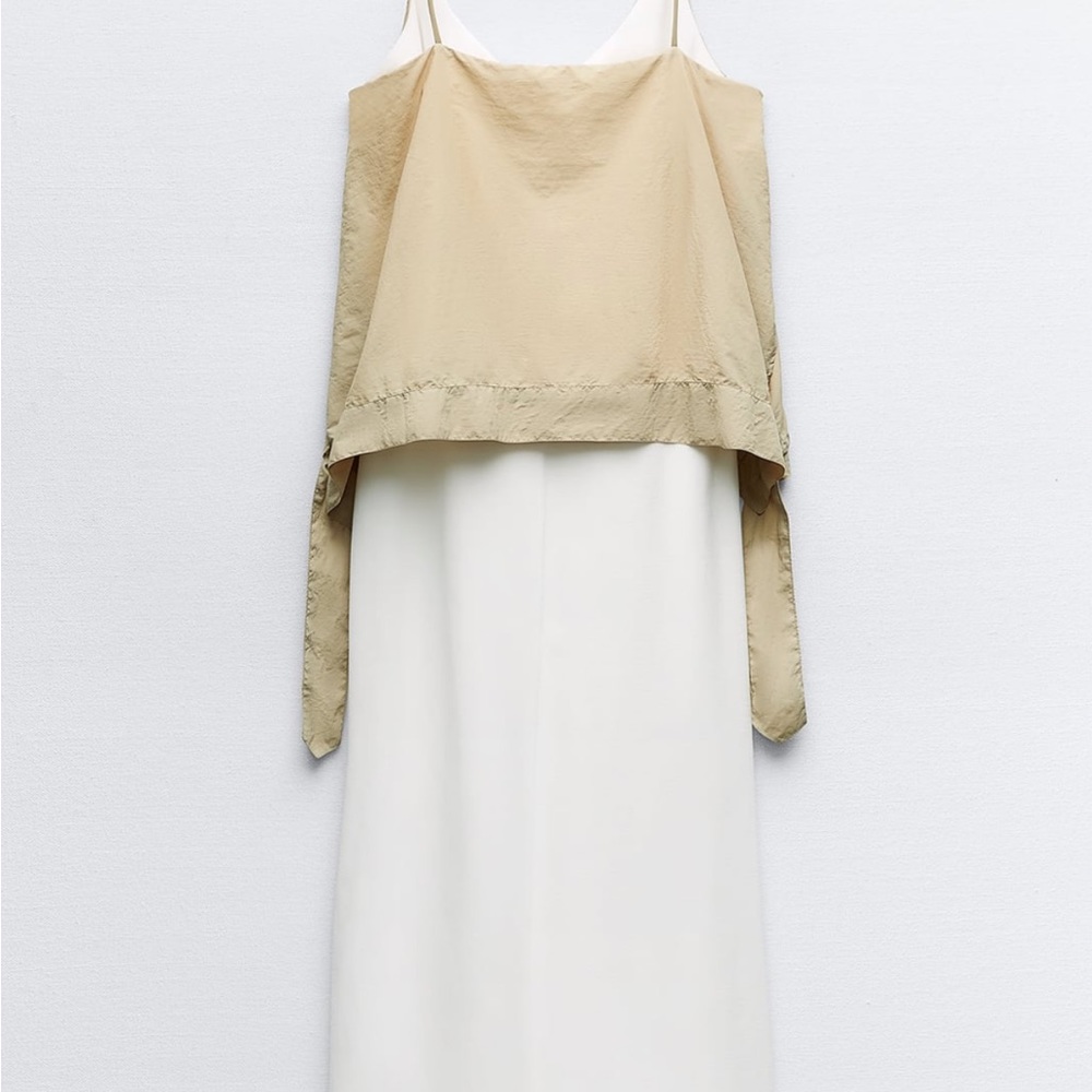 Zara midi dress two piece attached dress Sz L